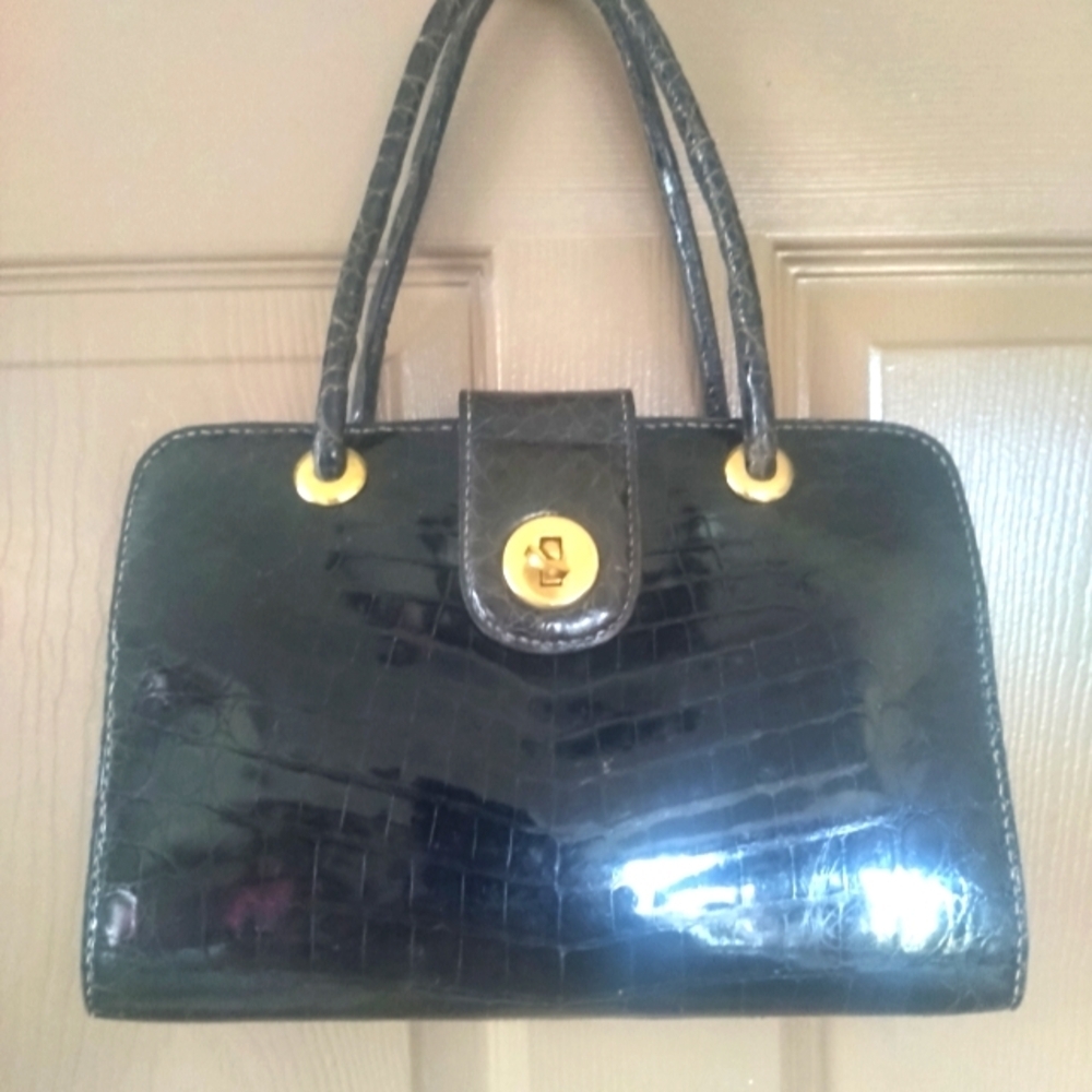 Vintage Elegant Black Handbag